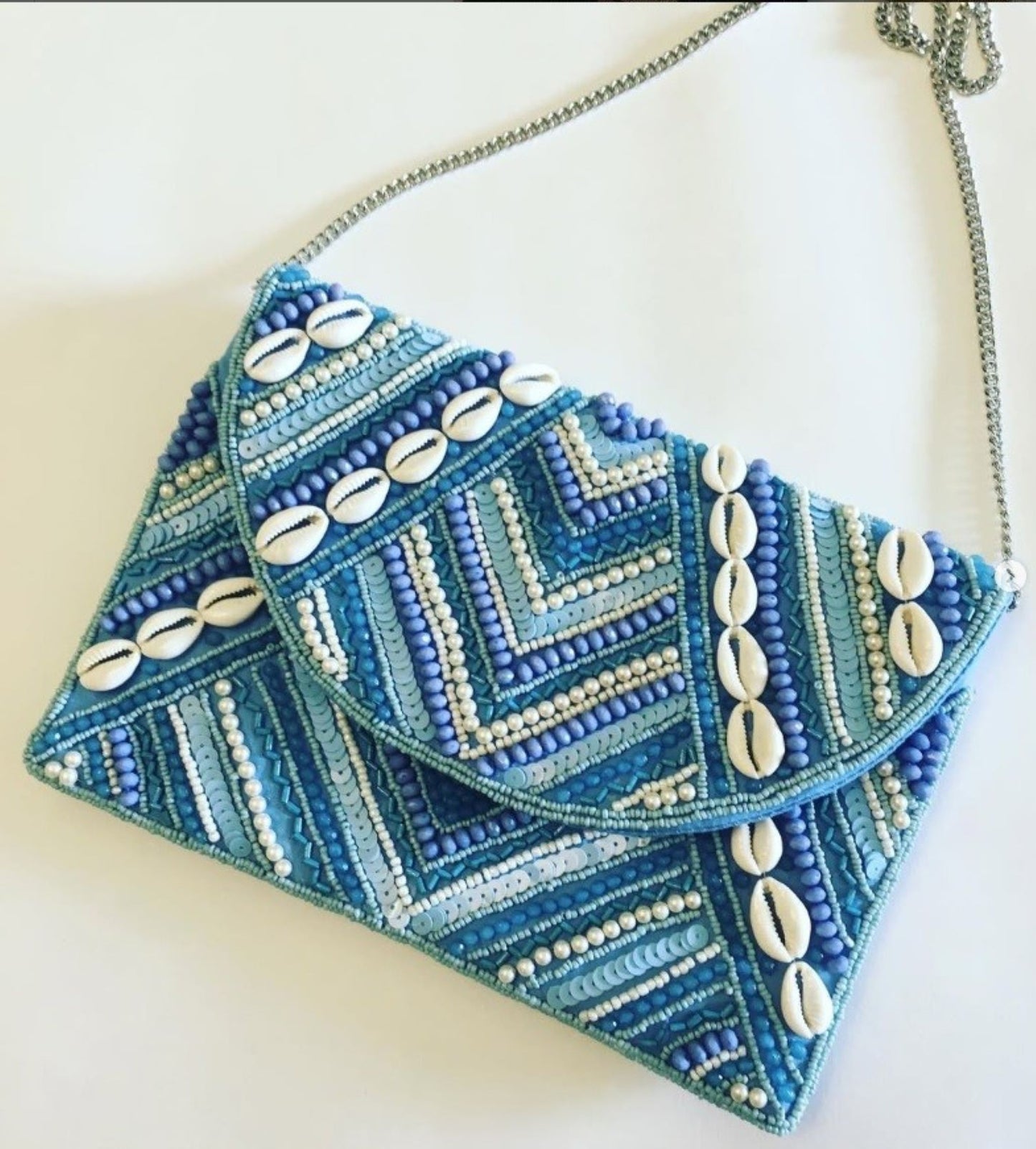 Blue Ocean Embroidered Bag
