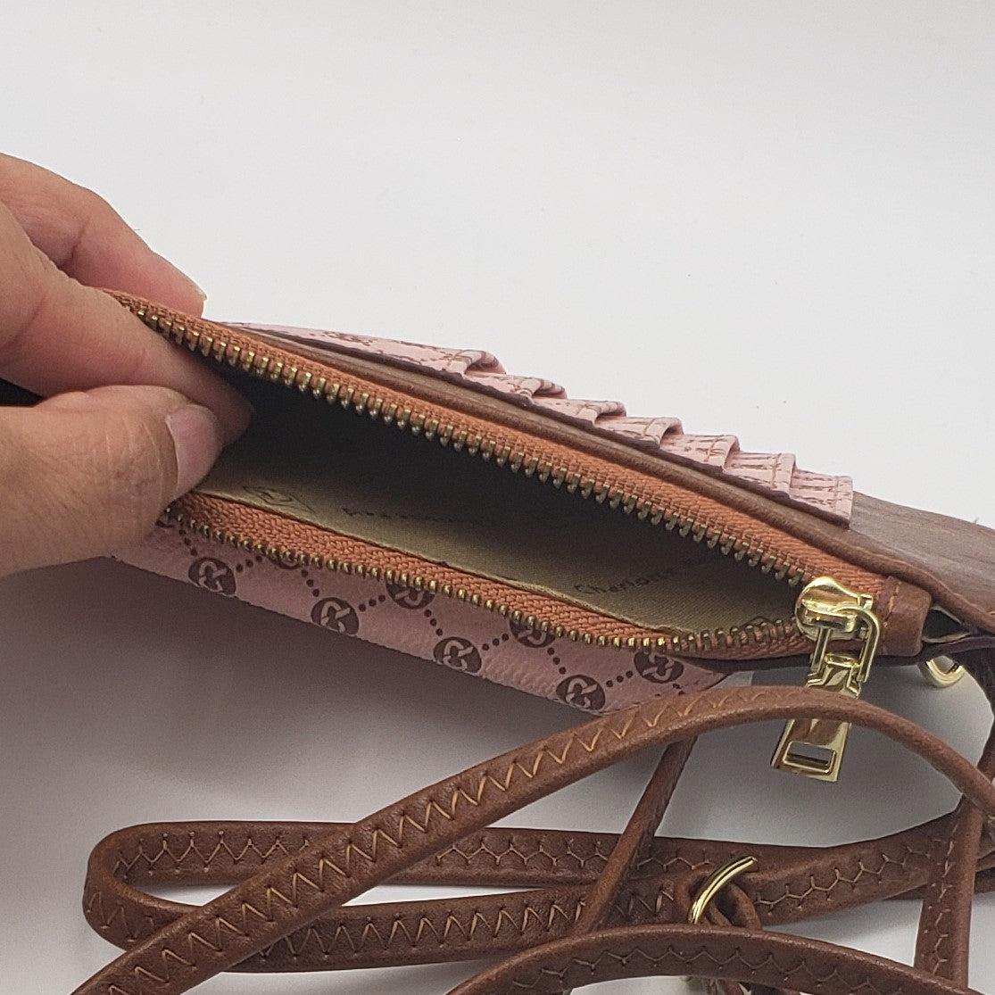 Wallet, Card & Phone Holder with Long Strap