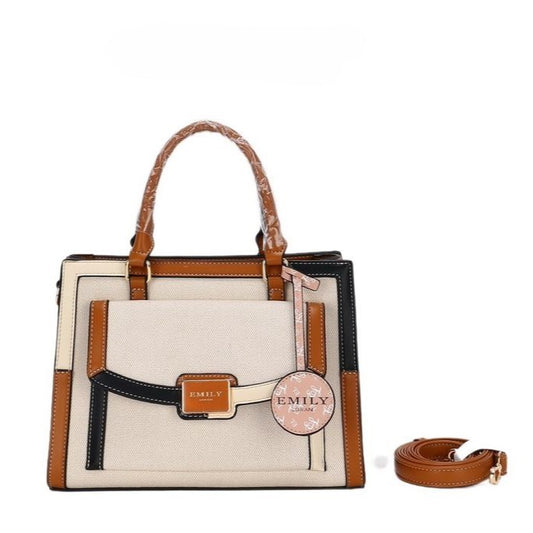 Brown Canvas City Bag