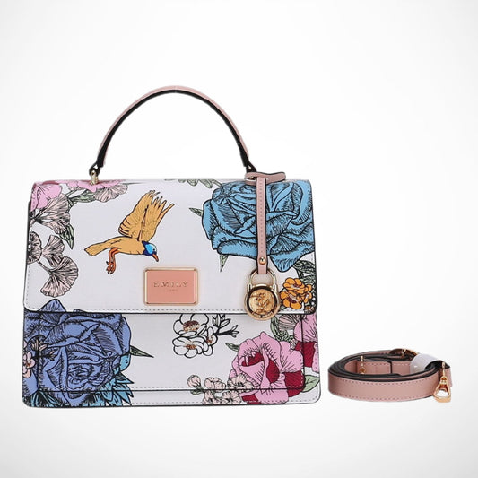 Pastel Floral Top Handle Satchel