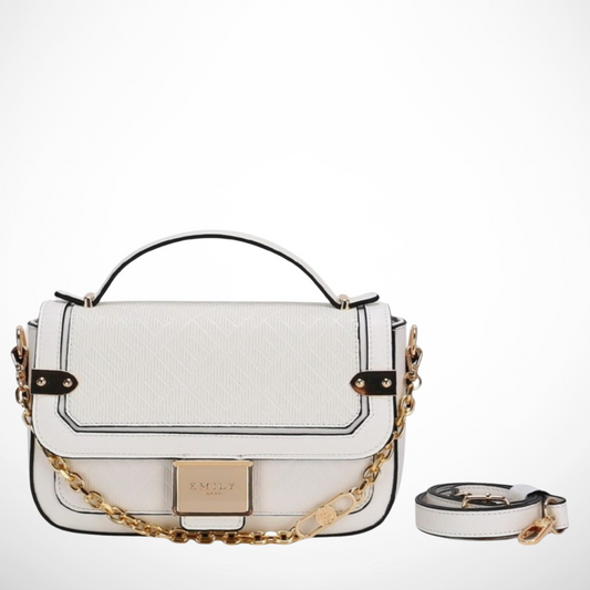 Pink Small Satchel with Chunky Chain