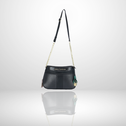 Diane Chain Strap Beige Shoulder Bag
