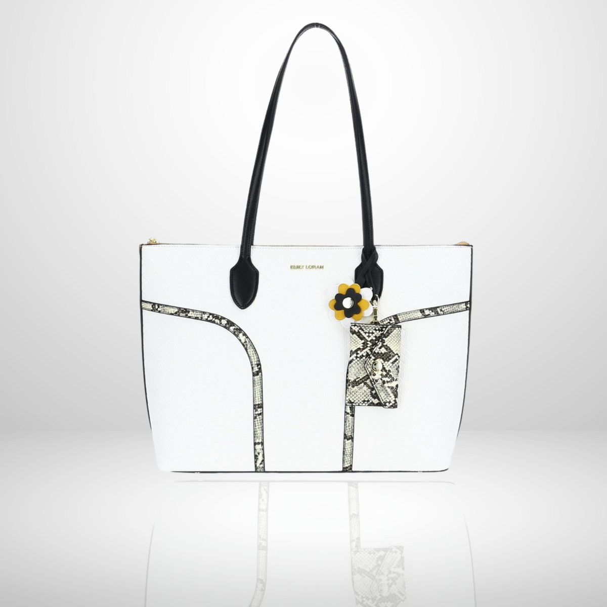 Nicole Large Striped Tote Bag