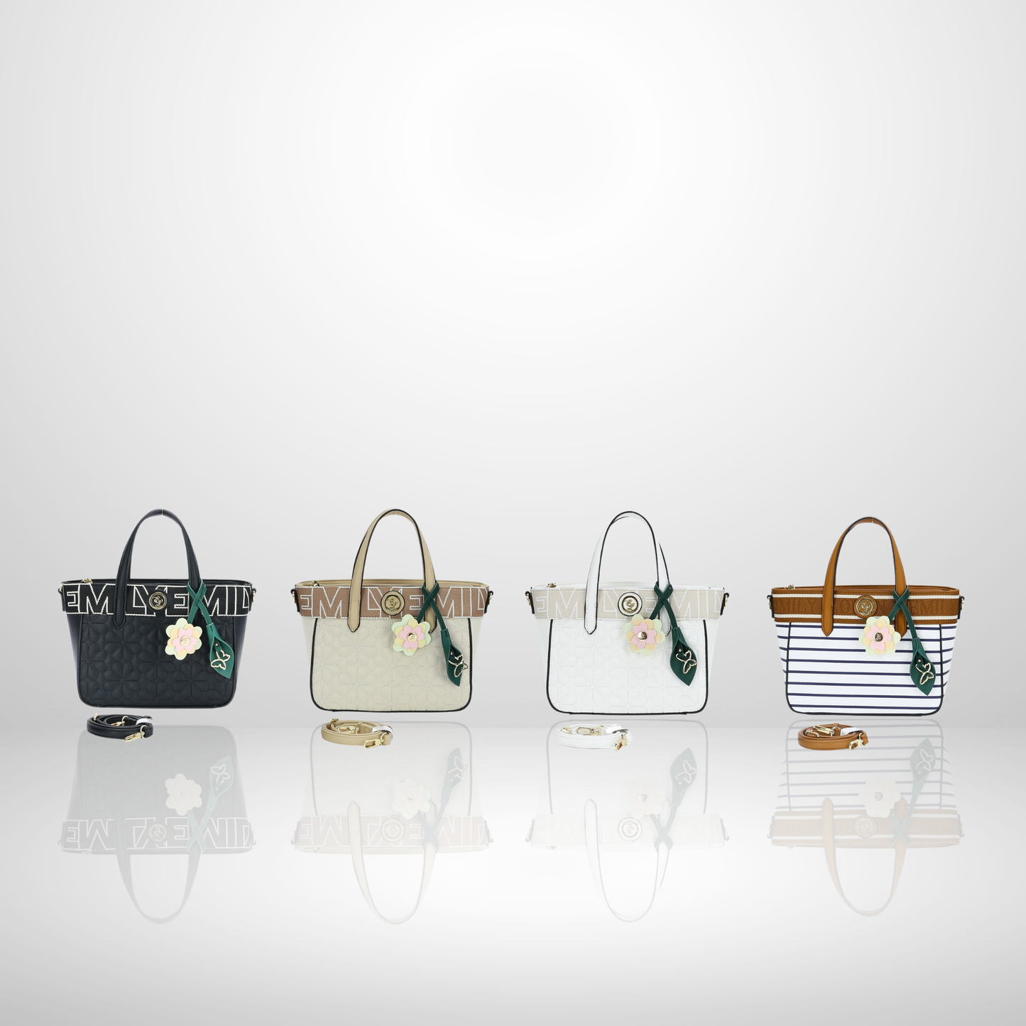 Kate Beige Embroidered Tote Bag