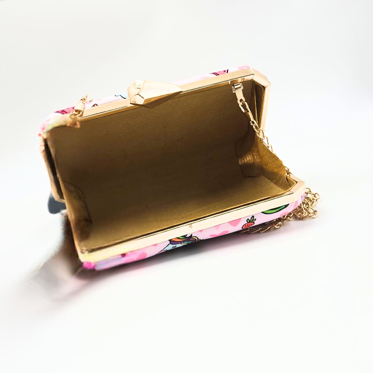 Girly Fabric Box Clutch