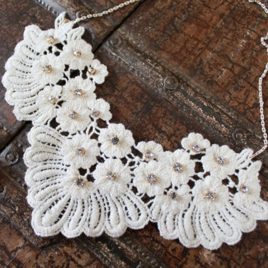 A Spring Celebration Lace Necklace