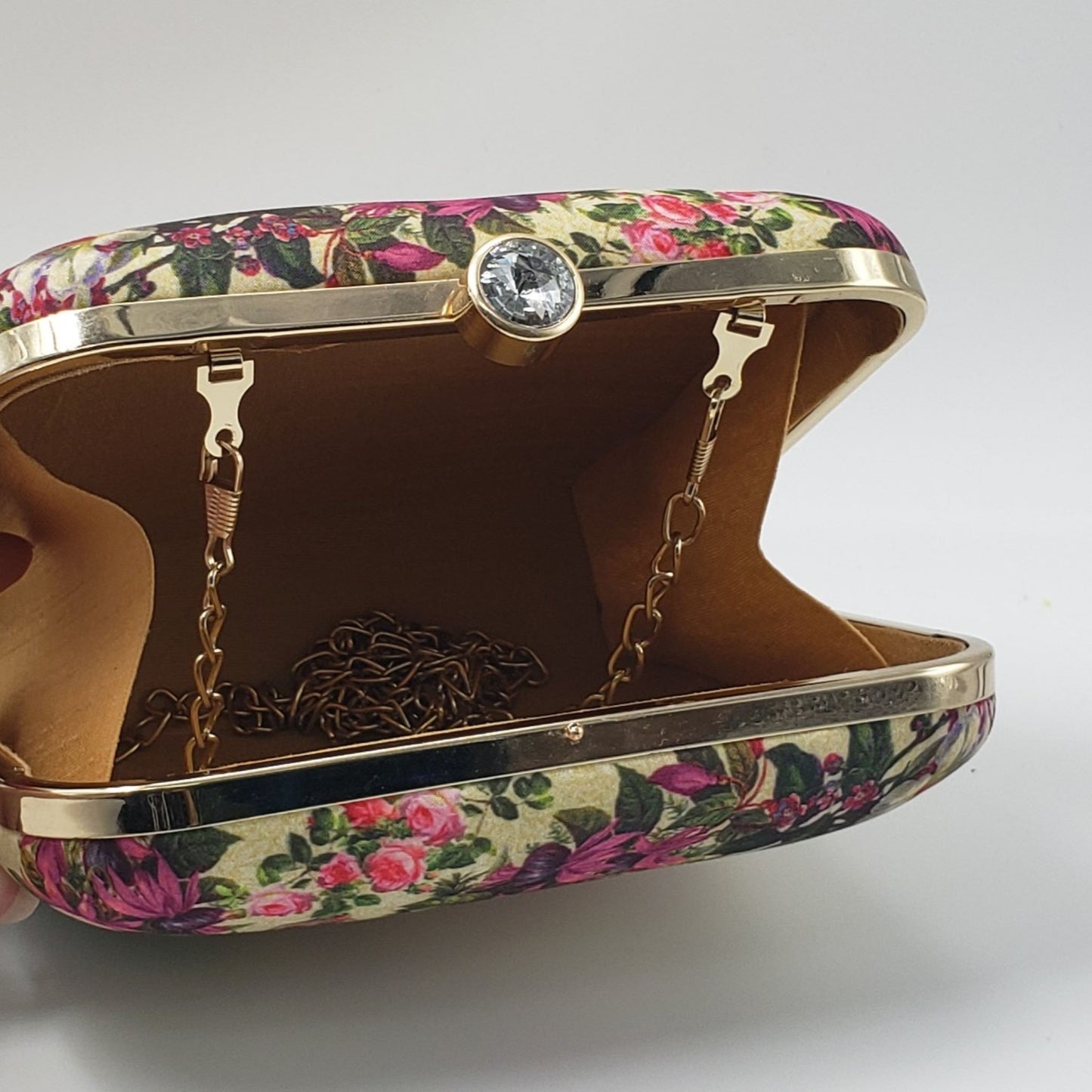 Mughal Fabric Print Box Clutch