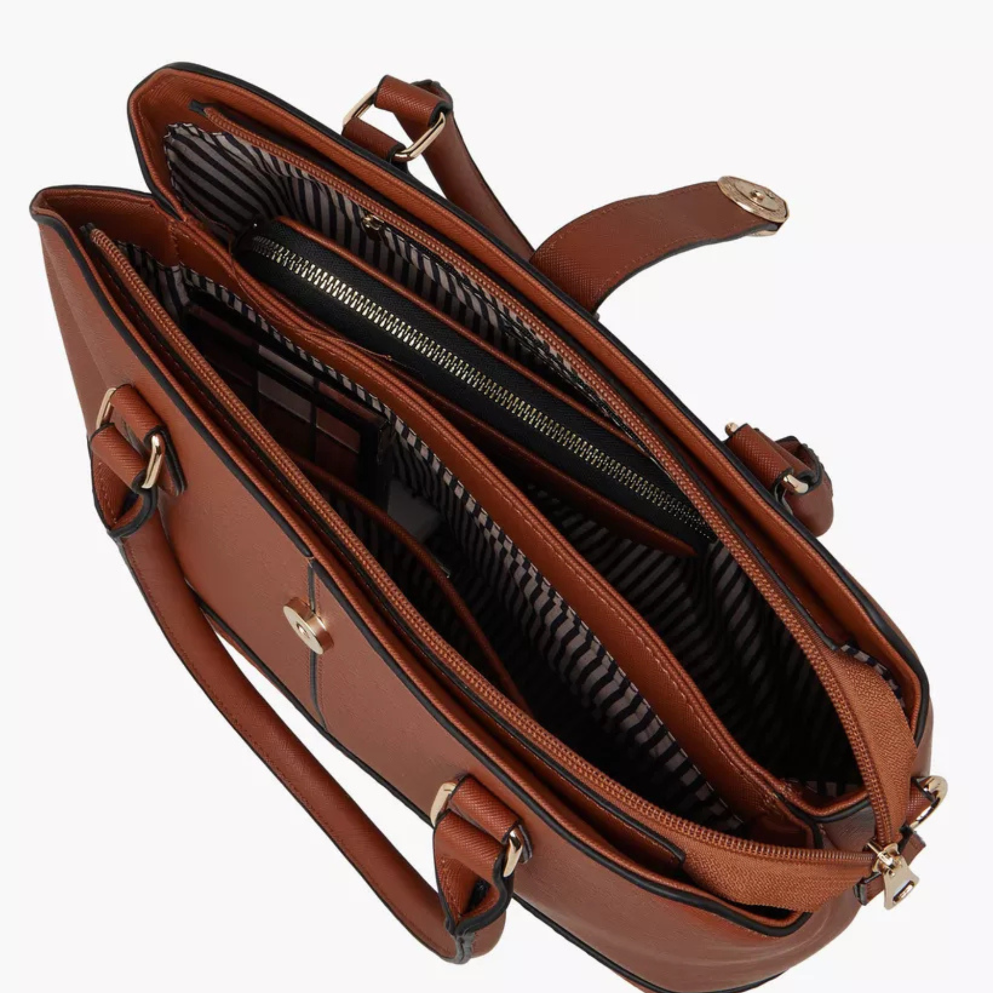 brown handbag set HK, 3-in-1 tote wallet crossbody, stylish bags Hong Kong