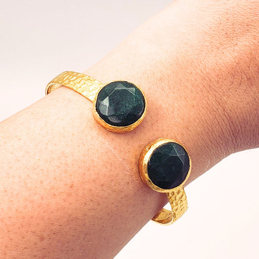 The Origin Cuff in Purple Agate