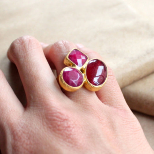 Spell Ring in Red Carnelian