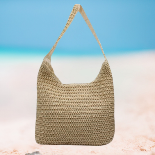 Woven Straw Shoulder Bag