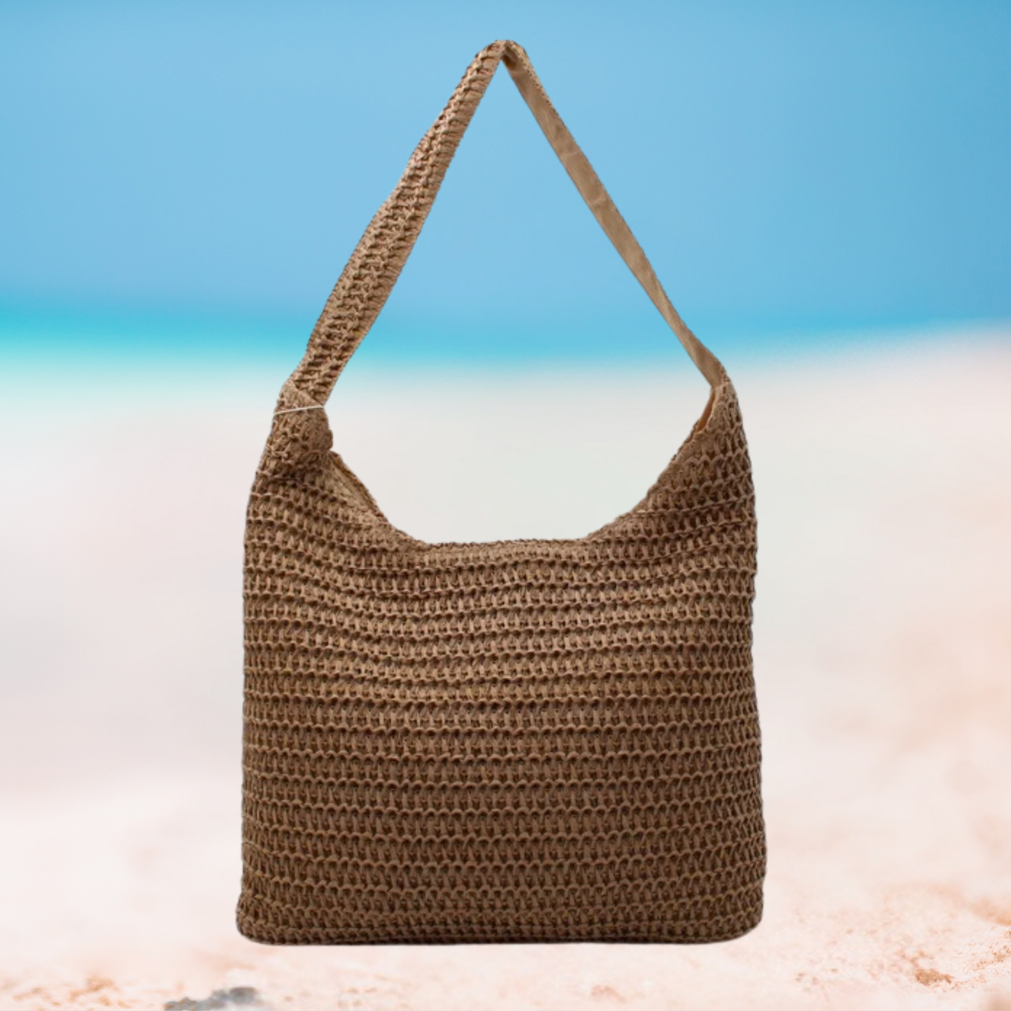 Woven Straw Shoulder Bag