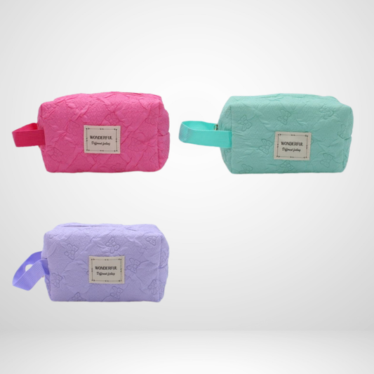 Quilted Cosmetic Travel Bag