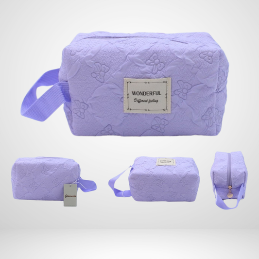 Quilted Cosmetic Travel Bag