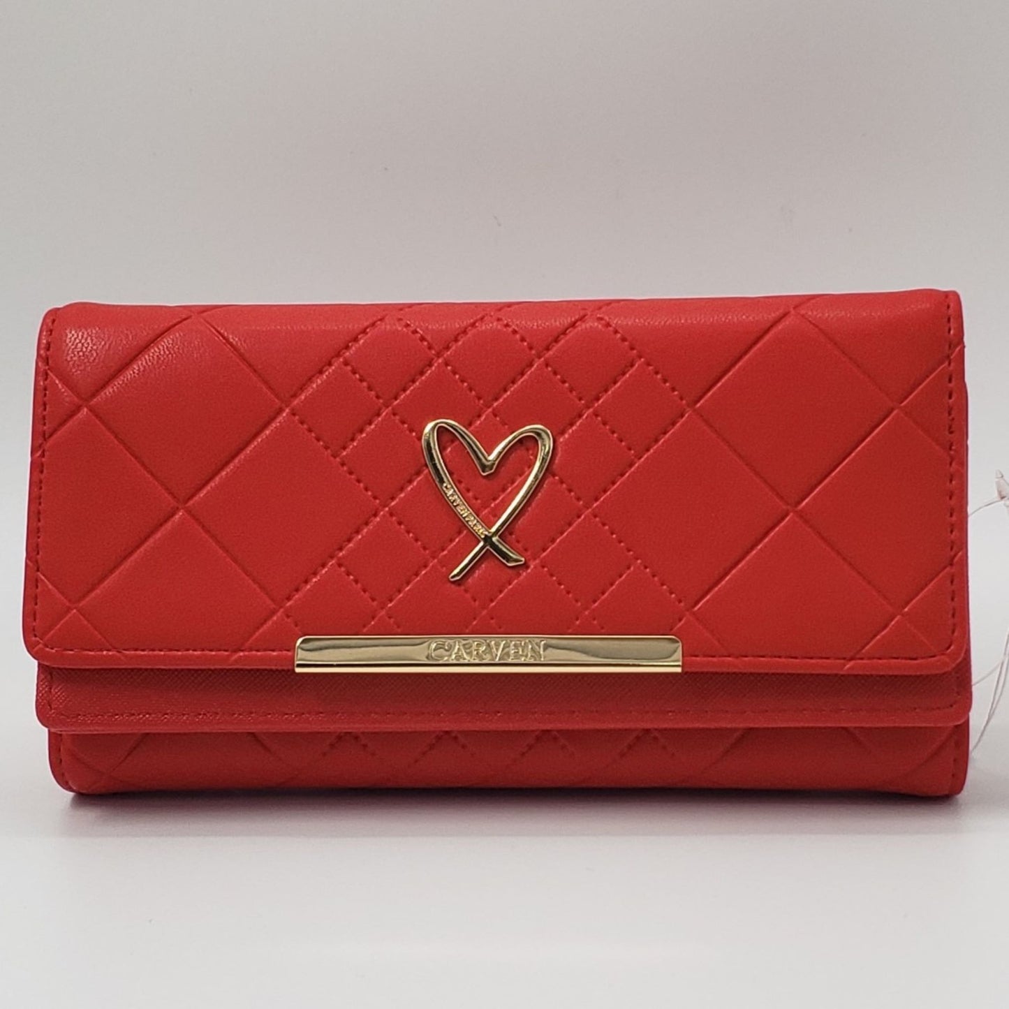 Red Quilted Wallet