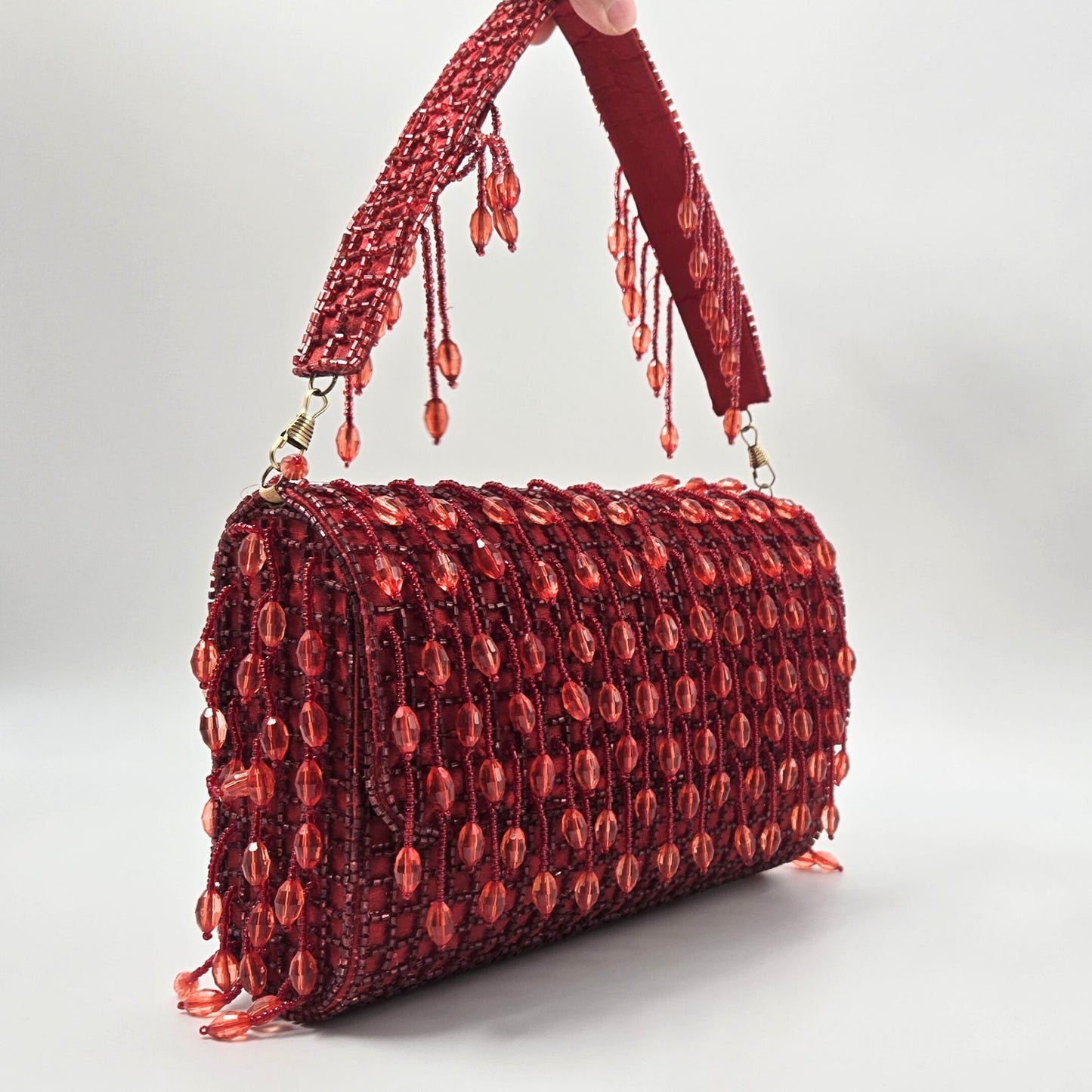 Ruby Beaded Bag