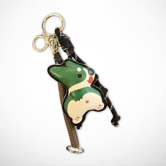 Green Dog Bag Charm