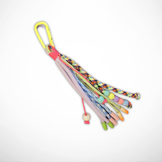 Neon Ropes & Beads Bag Charm