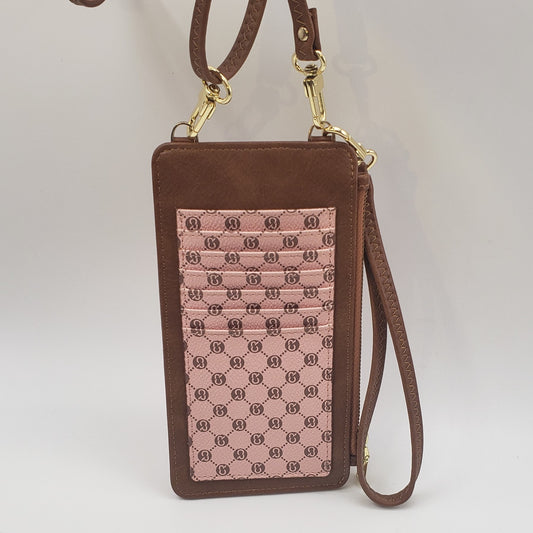 Wallet, Card & Phone Holder with Long Strap