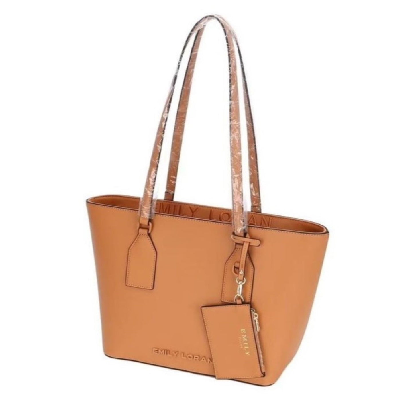 Tan Shoulder Bag with Pouch