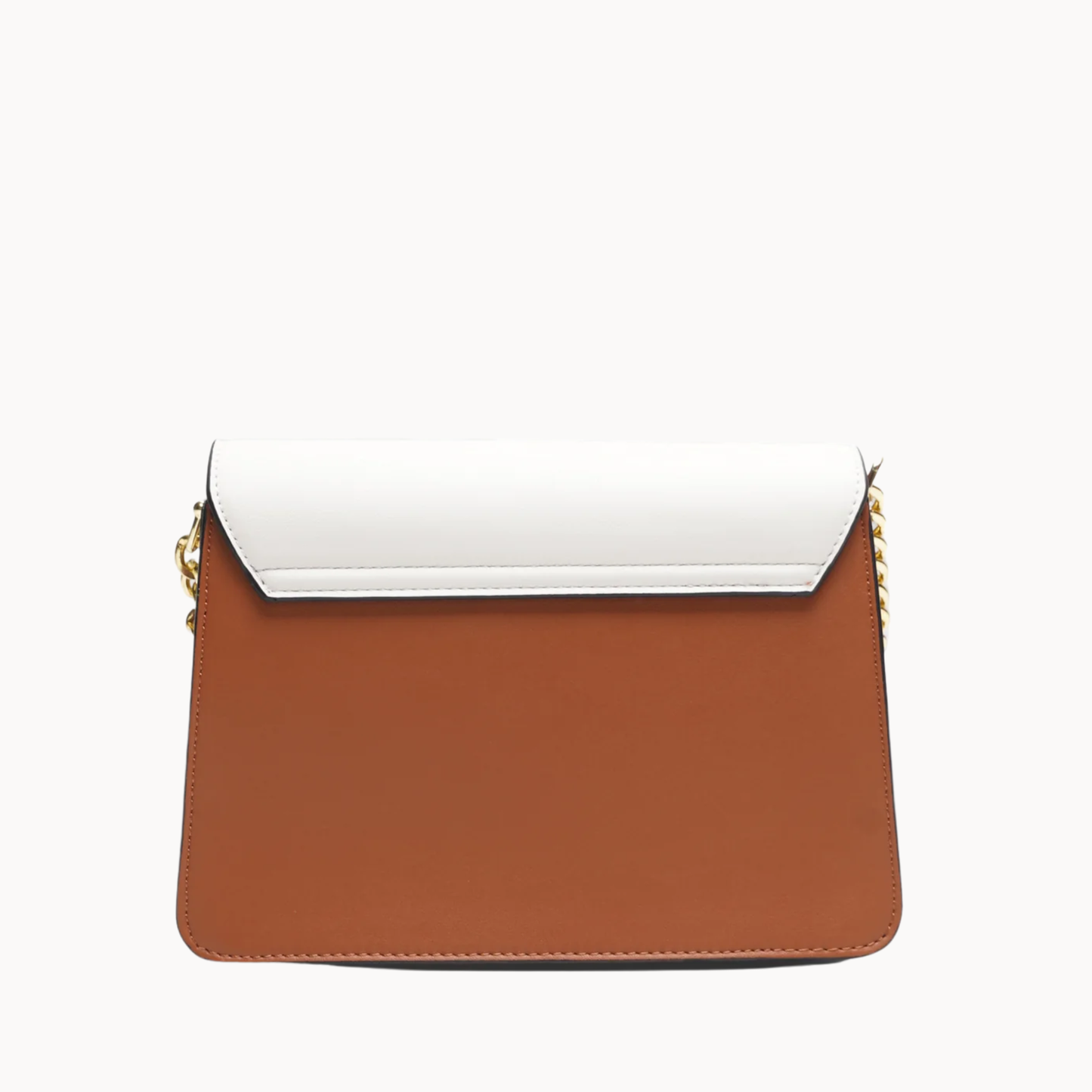 Geometric Stripe Chain Crossbody Bag