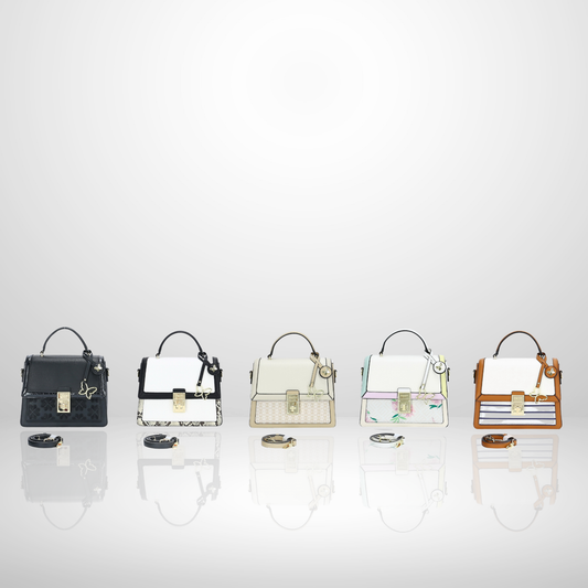 Janice Turn Lock Top Handle Bag