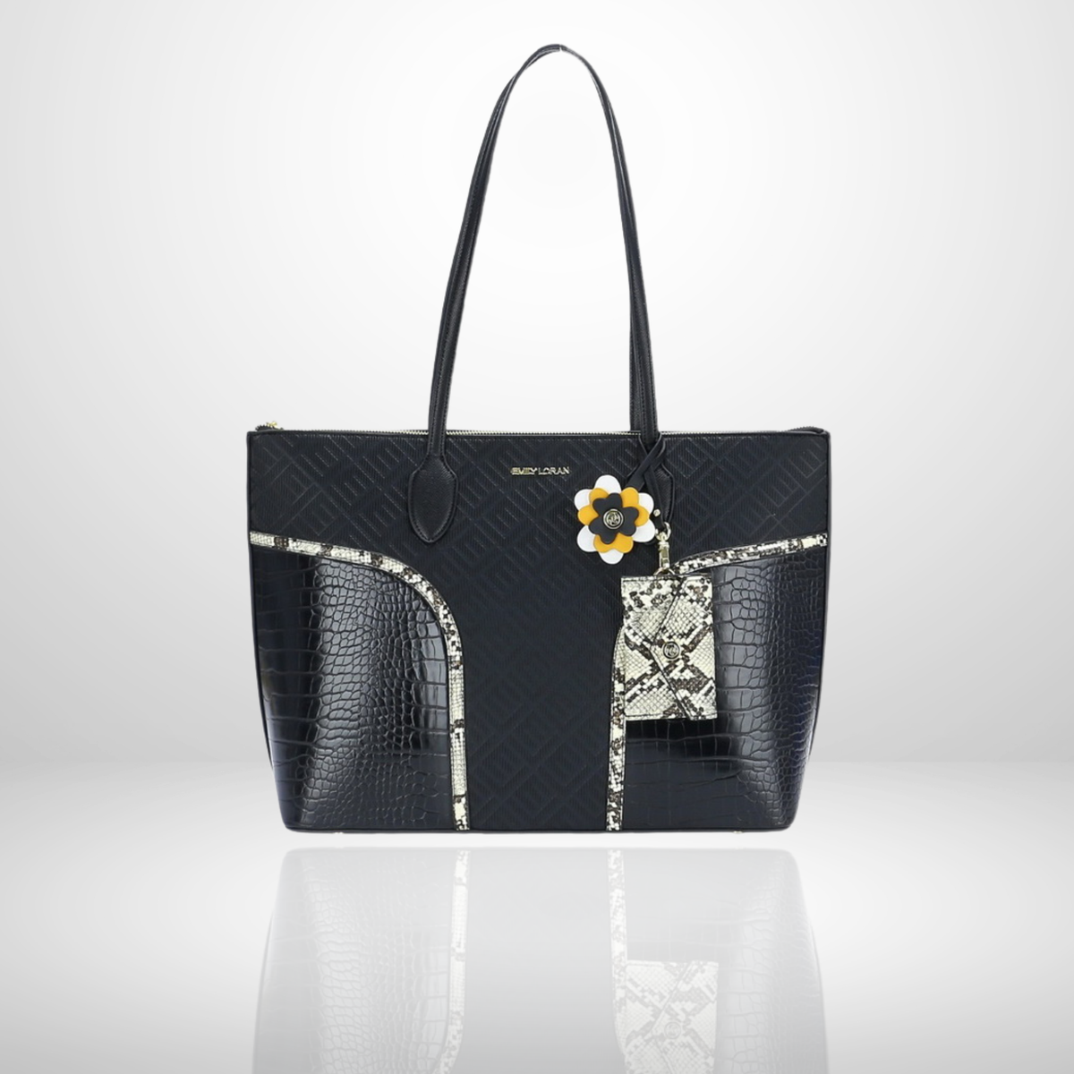Nicole Large Striped Tote Bag