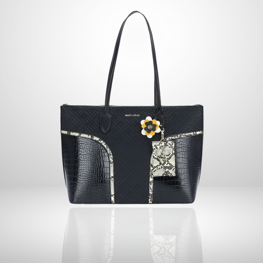 Nicole Large Black Tote Bag