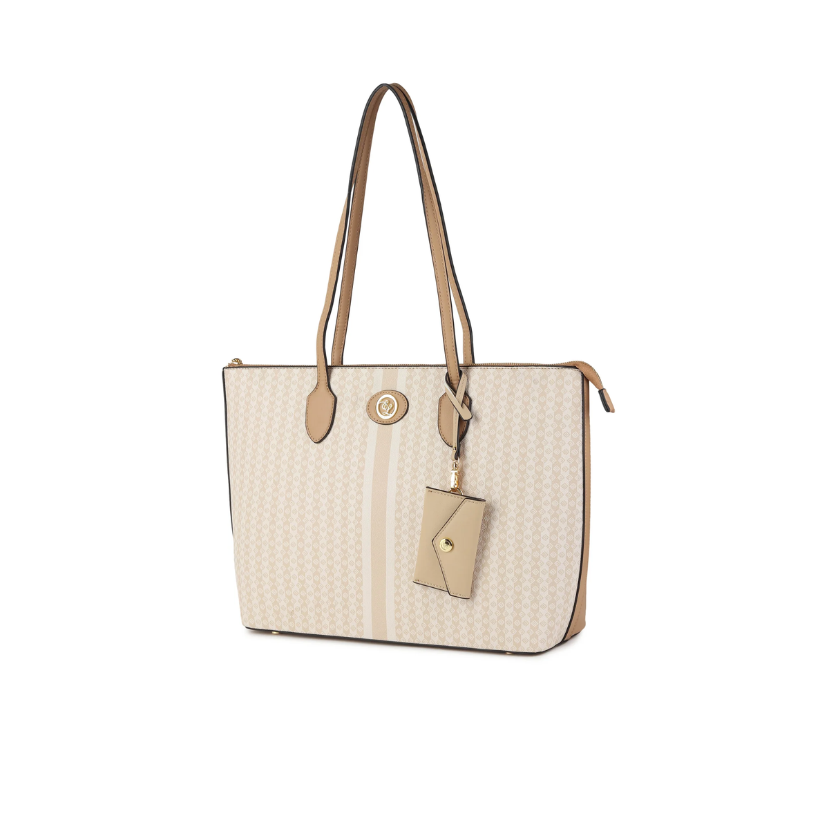 Sara Beige Tote & Laptop Case Set