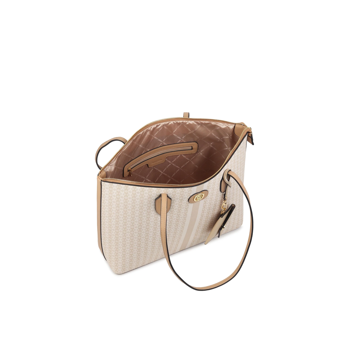 Sara Beige Tote & Laptop Case Set