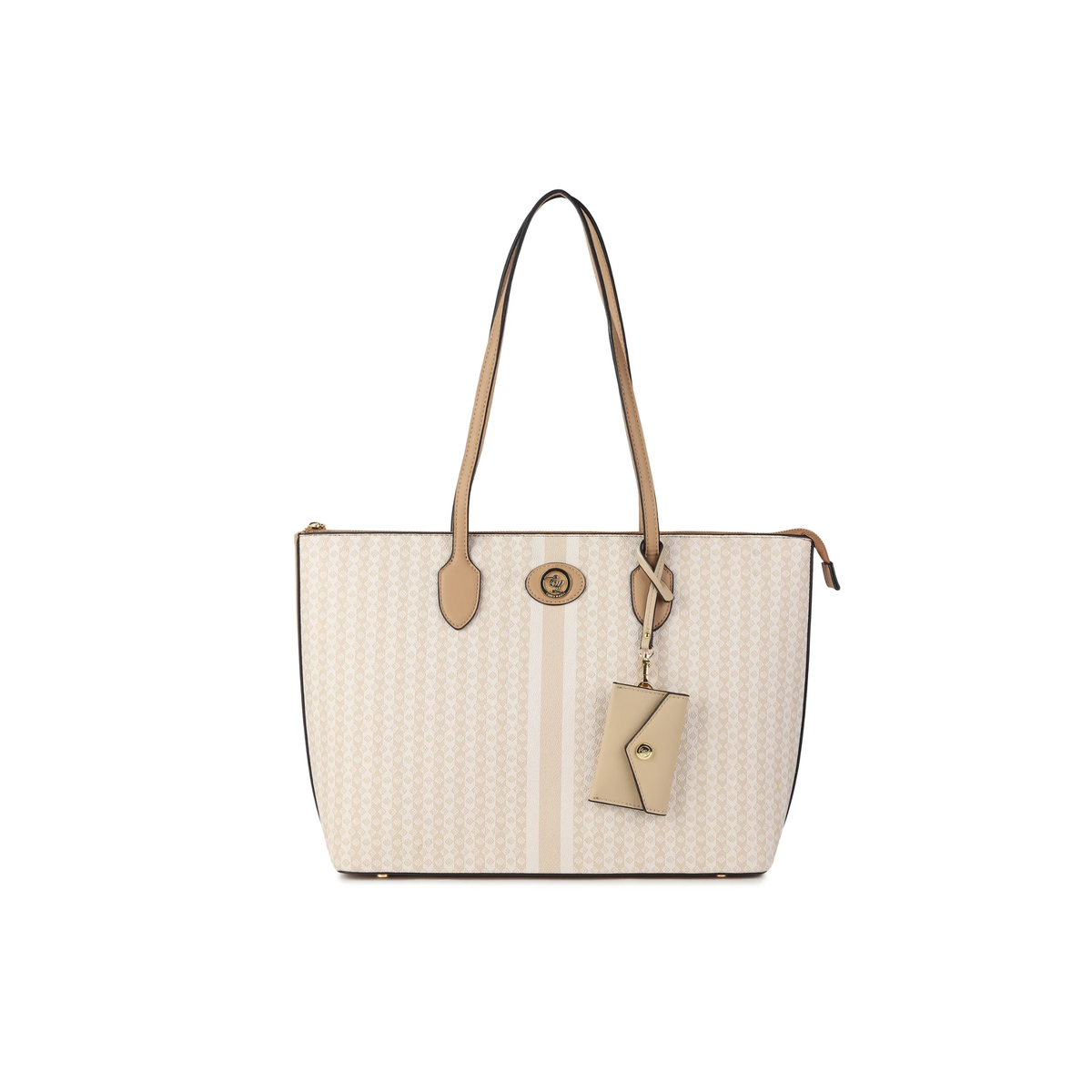 Sara Beige Tote & Laptop Case Set