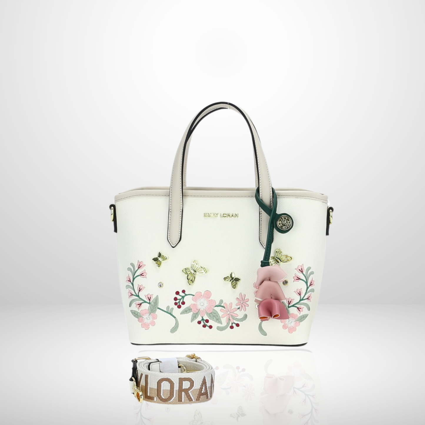 Adeline Floral Tote Bag with Strap
