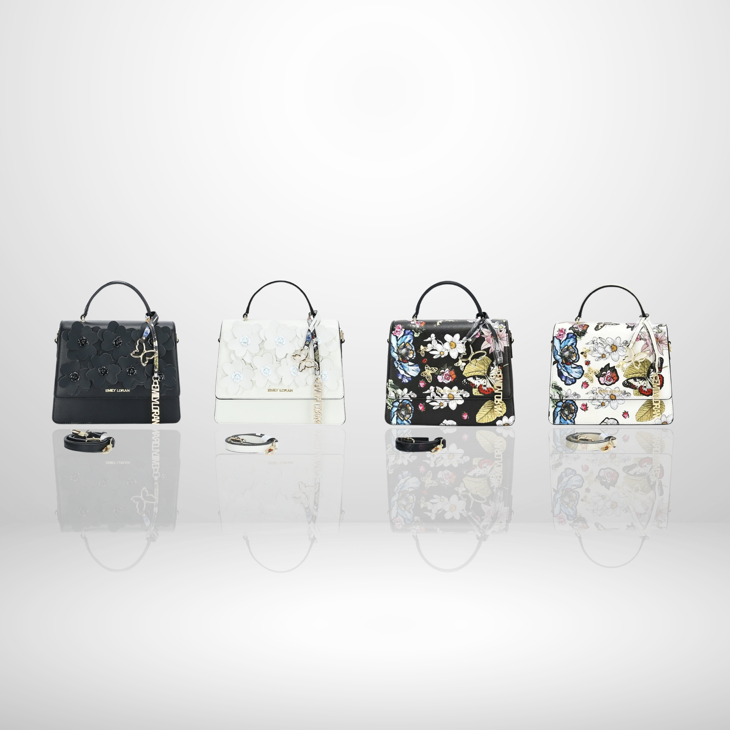 Belle Floral Top Handle Bag
