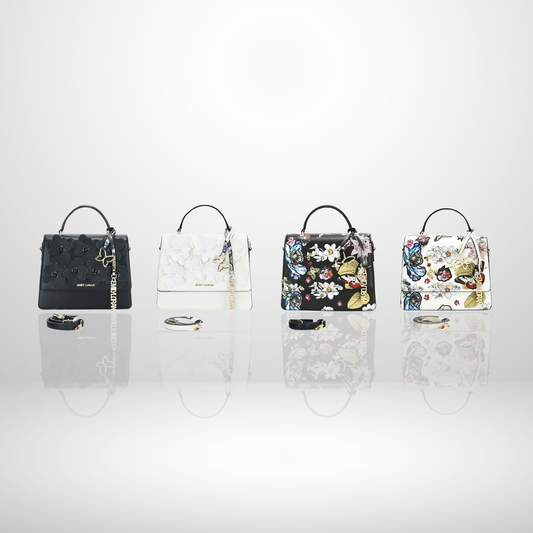 Belle Floral Top Handle Bag