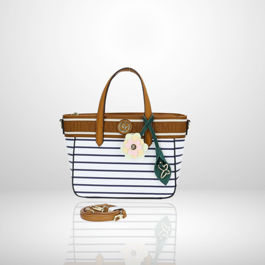 Kate Striped Small Tote Bag