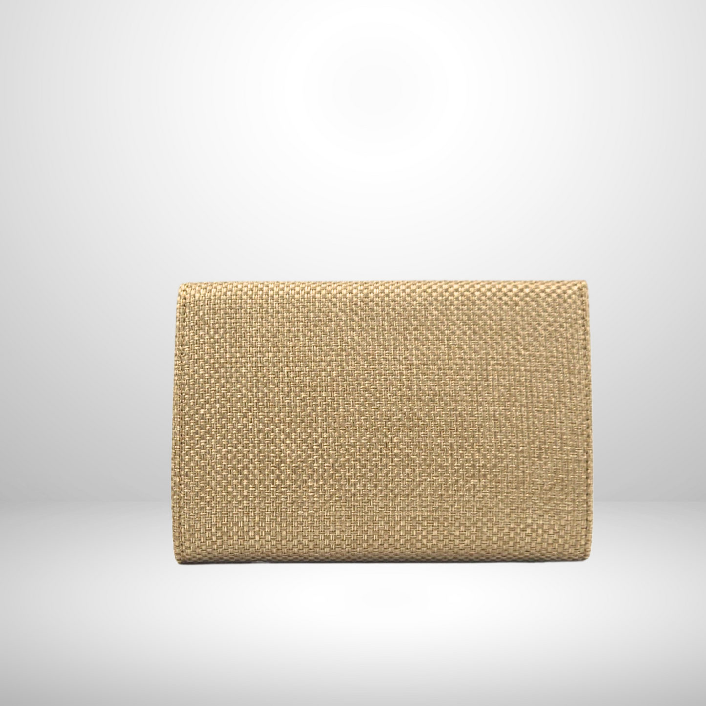 Small Gold Beaded Necklace Envelope Purse