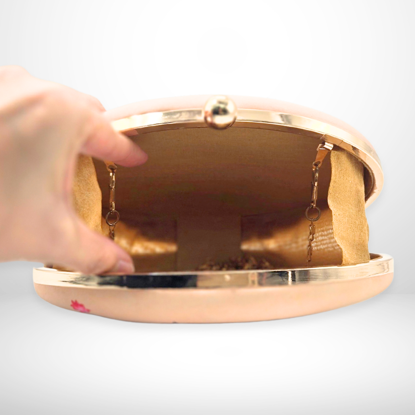 Elephant Print Fabric Box Clutch