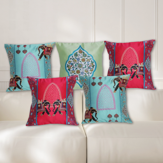 Red & Teal Taj Mahal Collection
