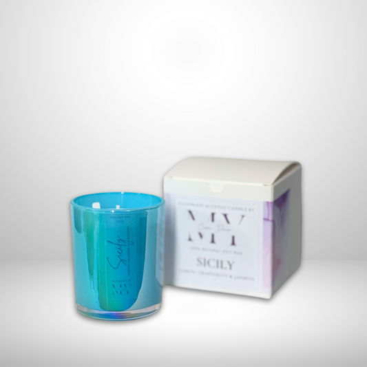 Iridescent Jar in Blue