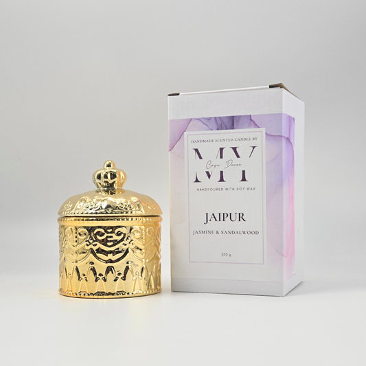 Crystal Jar in Gold