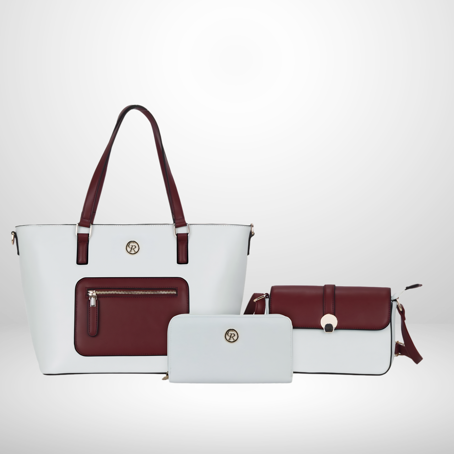 Red & White 3-in-1 Bag Set