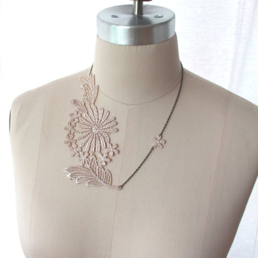 Sunflower Lace Necklace