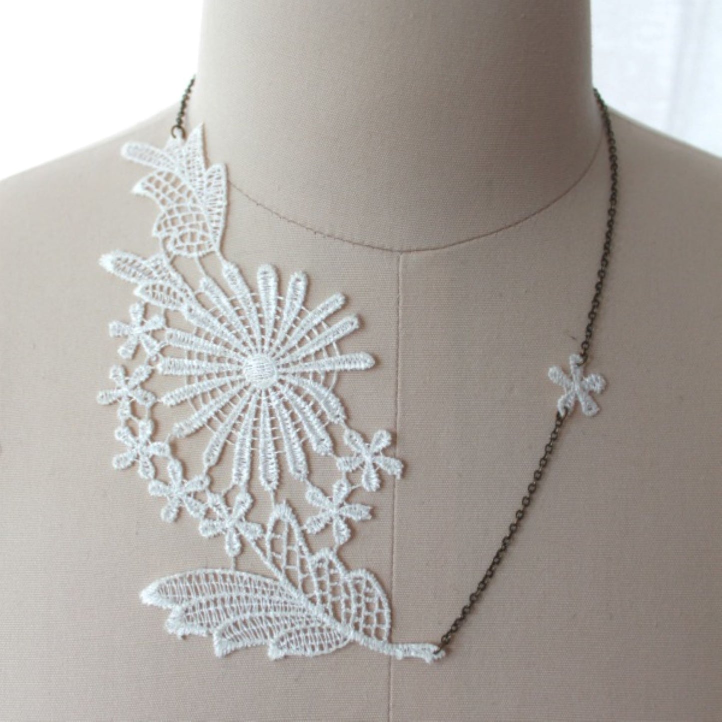 Sunflower Lace Necklace