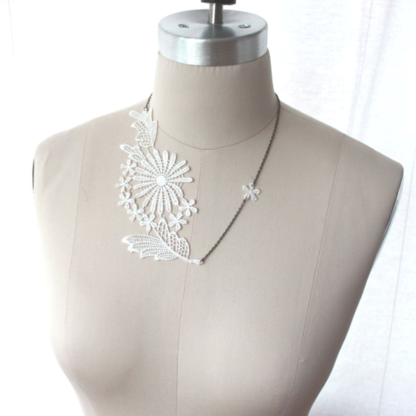 Sunflower Lace Necklace