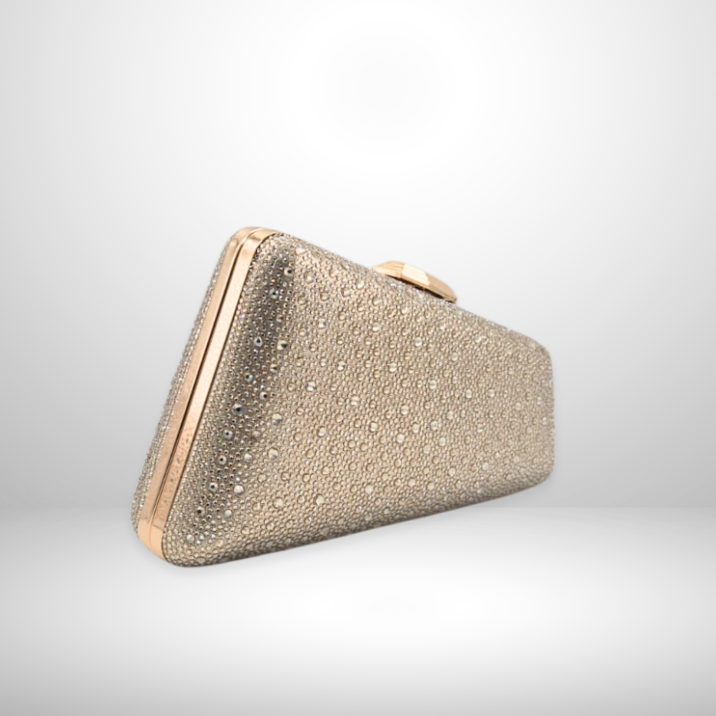 Champagne Gold EMMA Crystal Clutch