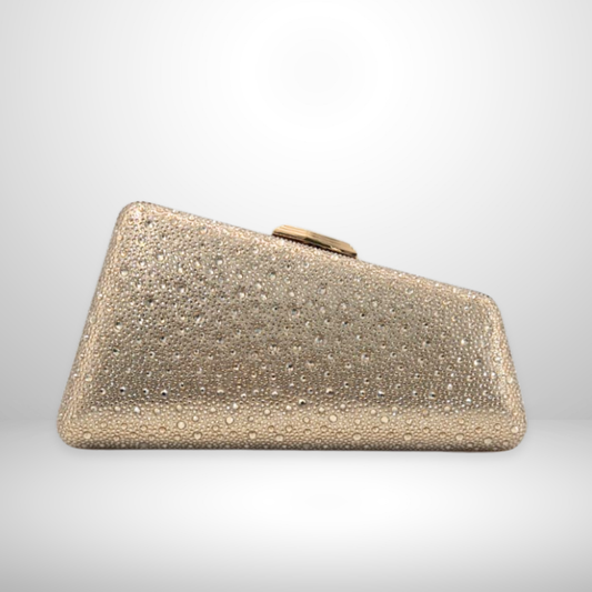 Champagne Gold EMMA Crystal Clutch