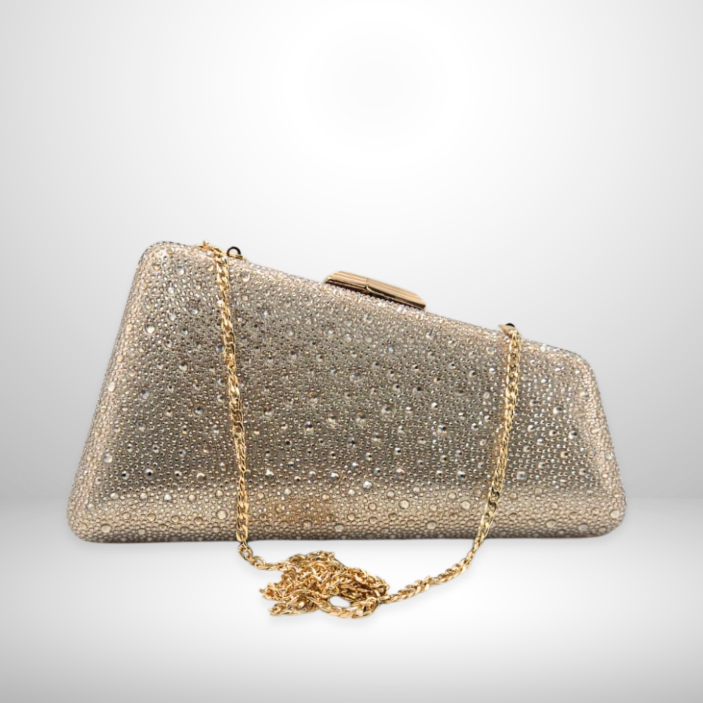 Champagne Gold EMMA Crystal Clutch