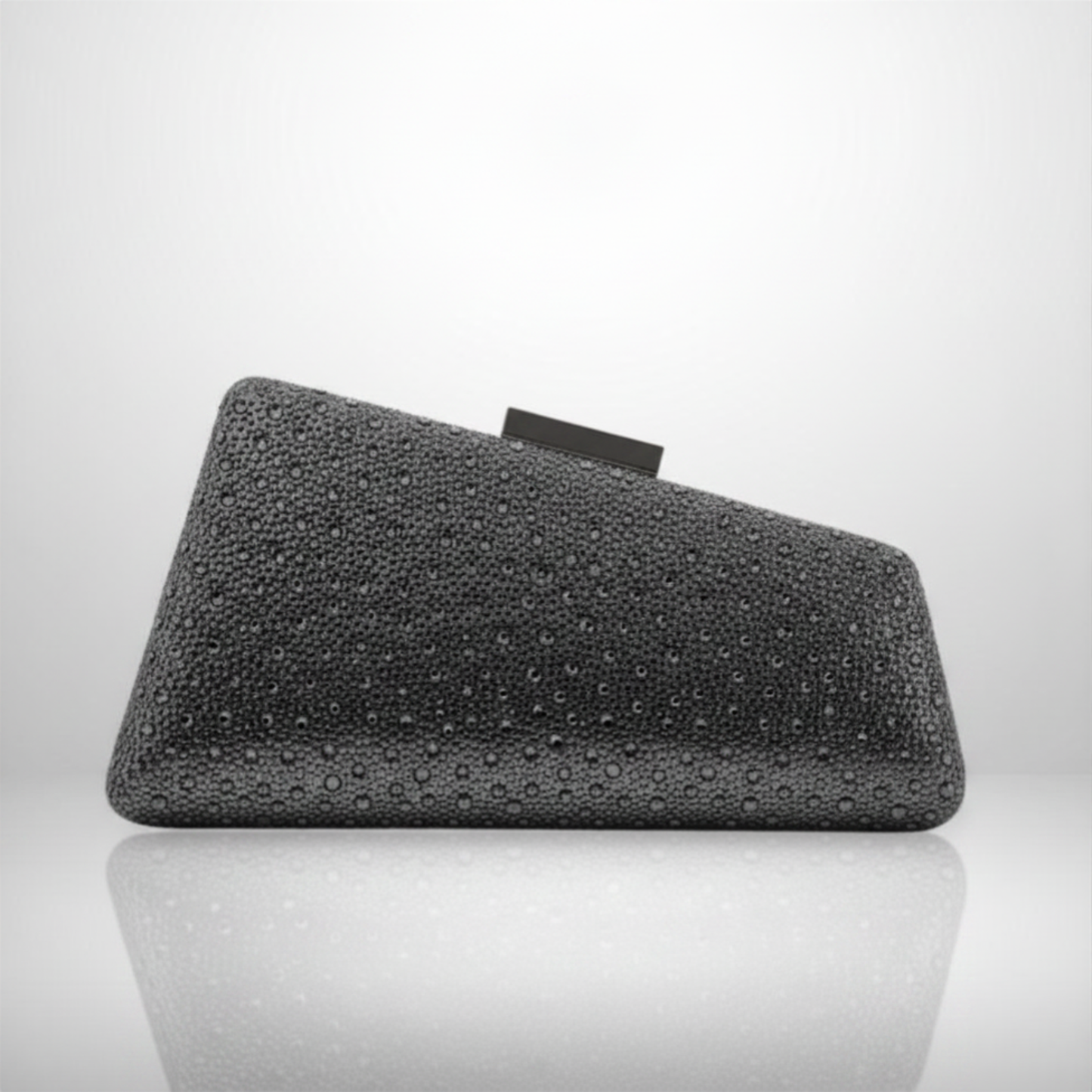 Black EMMA Crystal Clutch