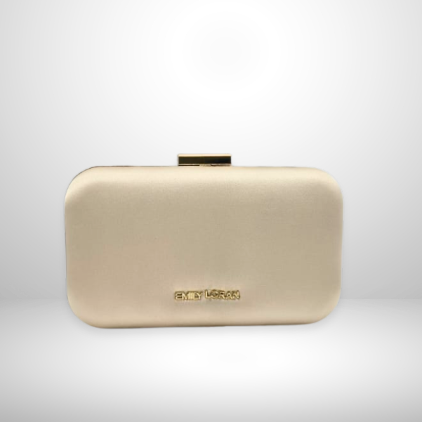 Gold Fleur Crystal Embellished Clutch